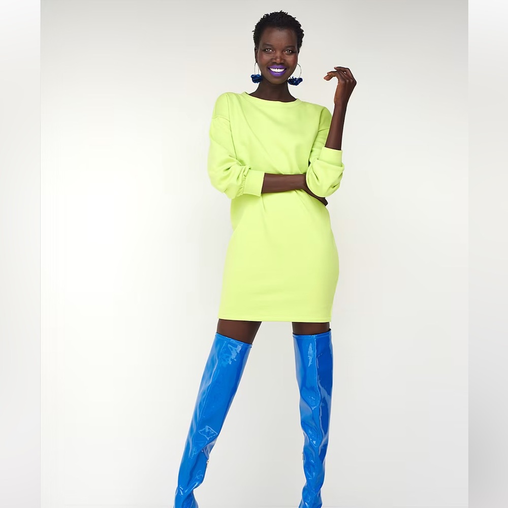 Fleece Shift Dress
